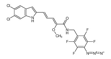 (2Z,4E)-N-(4-azido-2,3,5,6-tetrafluorobenzyl)-5-(5,6-dichloro-1H-indol-2-yl)-2-methoxypenta-2,4-dienamide CAS:681453-64-5 manufacturer & supplier