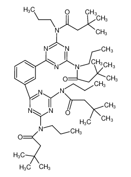 Butanamide, N,N',N',N''-[1,3-phenylenebis(1,3,5-triazine-6,2,4-triyl)]tetrakis[3,3-dimethyl-N-propyl- (en) CAS:681459-07-4 manufacturer & supplier