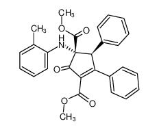 rel-dimethyl (1R,5S)-2-oxo-4,5-diphenyl-1-(o-tolylamino)cyclopent-3-ene-1,3-dicarboxylate CAS:681465-29-2 manufacturer & supplier