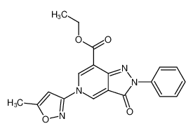 ethyl 5-(5-methylisoxazol-3-yl)-3-oxo-2-phenyl-3,5-dihydro-2H-pyrazolo[4,3-c]pyridine-7-carboxylate CAS:681479-10-7 manufacturer & supplier