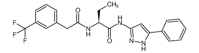 (S)-N-(5-phenyl-1H-pyrazol-3-yl)-2-(2-(3-(trifluoromethyl)phenyl)acetamido)butanamide CAS:681486-88-4 manufacturer & supplier