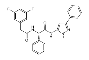 2-[2-(3,5-difluoro-phenyl)-acetylamino]-2-phenyl-N-(5-phenyl-2H-pyrazol-3-yl)-acetamide CAS:681487-31-0 manufacturer & supplier