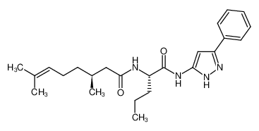 3,7-dimethyl-oct-6-enoic acid [1-(5-phenyl-2H-pyrazol-3-ylcarbamoyl)-butyl]-amide CAS:681487-83-2 manufacturer & supplier