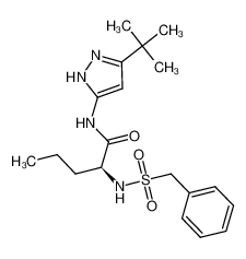 (S)-N-(3-(tert-butyl)-1H-pyrazol-5-yl)-2-((phenylmethyl)sulfonamido)pentanamide CAS:681488-12-0 manufacturer & supplier