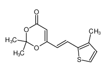 6-[2-(3-methylthiophen-2-yl)vinyl]-2,2-dimethyl-[1,3]dioxin-4-one CAS:681488-53-9 manufacturer & supplier