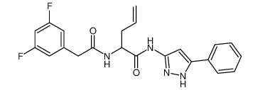 2-(2-(3,5-difluorophenyl)acetamido)-N-(5-phenyl-1H-pyrazol-3-yl)pent-4-enamide CAS:681488-60-8 manufacturer & supplier