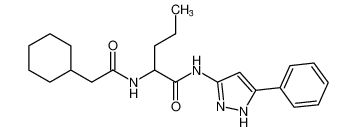 2-(2-cyclohexylacetamido)-N-(5-phenyl-1H-pyrazol-3-yl)pentanamide CAS:681489-02-1 manufacturer & supplier