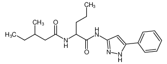 3-methyl-N-(1-oxo-1-((5-phenyl-1H-pyrazol-3-yl)amino)pentan-2-yl)pentanamide CAS:681489-04-3 manufacturer & supplier