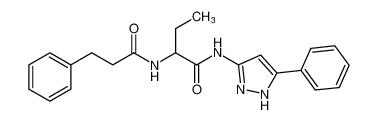 N-(5-phenyl-1H-pyrazol-3-yl)-2-(3-phenylpropanamido)butanamide CAS:681489-42-9 manufacturer & supplier