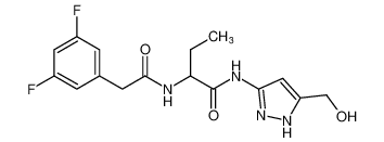 2-(2-(3,5-difluorophenyl)acetamido)-N-(5-(hydroxymethyl)-1H-pyrazol-3-yl)butanamide CAS:681489-54-3 manufacturer & supplier