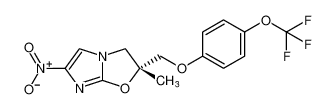 (R)-2-methyl-6-nitro-2-((4-(trifluoromethoxy)phenoxy)methyl)-2,3-dihydroimidazo[2,1-b]oxazole CAS:681492-17-1 manufacturer & supplier