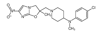 N-(4-chlorophenyl)-N-methyl-1-((2-methyl-6-nitro-2,3-dihydroimidazo[2,1-b]oxazol-2-yl)methyl)piperidin-4-amine CAS:681493-24-3 manufacturer & supplier