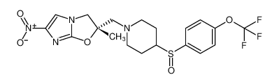 (2S)-2-methyl-6-nitro-2-((4-((4-(trifluoromethoxy)phenyl)sulfinyl)piperidin-1-yl)methyl)-2,3-dihydroimidazo[2,1-b]oxazole CAS:681493-83-4 manufacturer & supplier