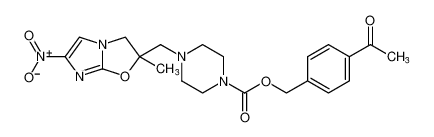 4-acetylbenzyl 4-((2-methyl-6-nitro-2,3-dihydroimidazo[2,1-b]oxazol-2-yl)methyl)piperazine-1-carboxylate CAS:681494-34-8 manufacturer & supplier