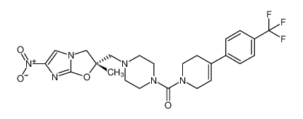 (S)-(4-((2-methyl-6-nitro-2,3-dihydroimidazo[2,1-b]oxazol-2-yl)methyl)piperazin-1-yl)(4-(4-(trifluoromethyl)phenyl)-3,6-dihydropyridin-1(2H)-yl)methanone CAS:681495-22-7 manufacturer & supplier