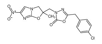 5-(4-chlorobenzyl)-3-((2-methyl-6-nitro-2,3-dihydroimidazo[2,1-b]oxazol-2-yl)methyl)-1,3,4-oxadiazol-2(3H)-one CAS:681495-63-6 manufacturer & supplier