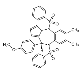 4,9-bis-benzenesulfonyl-10-(4-methoxy-phenyl)-6,7-dimethyl-3a,4,9,10-tetrahydro-benzo[b]cyclopenta[e][1,4]diazepine CAS:68150-51-6 manufacturer & supplier