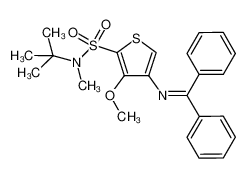 N-(tert-butyl)-4-((diphenylmethylene)amino)-3-methoxy-N-methylthiophene-2-sulfonamide CAS:681510-05-4 manufacturer & supplier