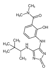 3-((4-(((R)-3,3-dimethylbutan-2-yl)amino)-1-oxido-1,2,5-thiadiazol-3-yl)amino)-2-hydroxy-N,N-dimethylbenzamide CAS:681512-06-1 manufacturer & supplier