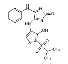 3-hydroxy-N,N-dimethyl-4-((1-oxido-4-(phenylamino)-1,2,5-thiadiazol-3-yl)amino)thiophene-2-sulfonamide CAS:681512-54-9 manufacturer & supplier