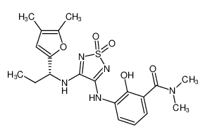 (R)-3-((4-((1-(4,5-dimethylfuran-2-yl)propyl)amino)-1,1-dioxido-1,2,5-thiadiazol-3-yl)amino)-2-hydroxy-N,N-dimethylbenzamide CAS:681514-08-9 manufacturer & supplier