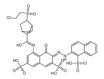 (3Z)-5-[[5-(2-chloroethylsulfonyl)bicyclo[2.2.1]hept-2-ene-2-carbonyl]amino]-4-oxo-3-[(1-sulfonaphthalen-2-yl)hydrazinylidene]naphthalene-2,7-disulfonic acid CAS:68156-18-3 manufacturer & supplier