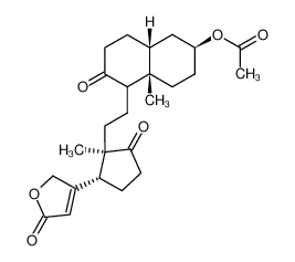 Acetic acid (2S,4aS,8aR)-4a-methyl-5-{2-[(1R,5R)-1-methyl-2-oxo-5-(5-oxo-2,5-dihydro-furan-3-yl)-cyclopentyl]-ethyl}-6-oxo-decahydro-naphthalen-2-yl ester CAS:68165-73-1 manufacturer & supplier