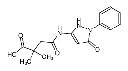 2,2-dimethyl-N-(5-oxo-1-phenyl-2,5-dihydro-1H-pyrazol-3-yl)-succinamic acid CAS:68175-19-9 manufacturer & supplier