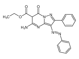 5-amino-7-oxo-2-phenyl-3-phenylazo-6,7-dihydro-pyrazolo[1,5-a]pyrimidine-6-carboxylic acid ethyl ester CAS:68176-14-7 manufacturer & supplier