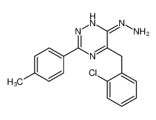 (E)-5-(2-chlorobenzyl)-6-hydrazineylidene-3-(p-tolyl)-1,6-dihydro-1,2,4-triazine CAS:681799-49-5 manufacturer & supplier