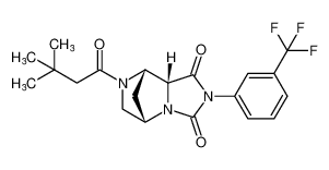 (5S,8S,8aR)-7-(3,3-dimethylbutanoyl)-2-(3-(trifluoromethyl)phenyl)tetrahydro-5,8-methanoimidazo[1,5-a]pyrazine-1,3(2H,5H)-dione CAS:681803-86-1 manufacturer & supplier