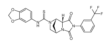 (5S,8S,8aR)-N-(benzo[d][1,3]dioxol-5-yl)-1,3-dioxo-2-(3-(trifluoromethyl)phenyl)hexahydro-5,8-methanoimidazo[1,5-a]pyrazine-7(1H)-carbothioamide CAS:681804-11-5 manufacturer & supplier