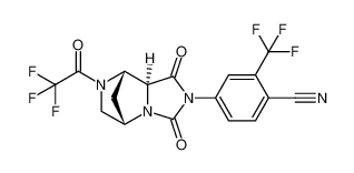 4-((5S,8S,8aS)-1,3-dioxo-7-(2,2,2-trifluoroacetyl)hexahydro-5,8-methanoimidazo[1,5-a]pyrazin-2(3H)-yl)-2-(trifluoromethyl)benzonitrile CAS:681804-30-8 manufacturer & supplier