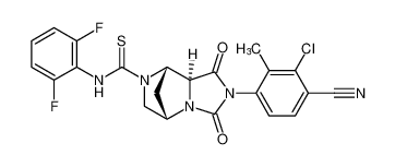 (5S,8S,8aS)-2-(3-chloro-4-cyano-2-methylphenyl)-N-(2,6-difluorophenyl)-1,3-dioxohexahydro-5,8-methanoimidazo[1,5-a]pyrazine-7(1H)-carbothioamide CAS:681804-87-5 manufacturer & supplier