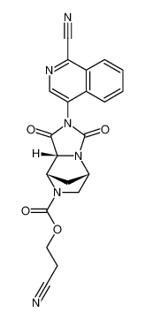 2-cyanoethyl (5S,8S,8aR)-2-(1-cyanoisoquinolin-4-yl)-1,3-dioxohexahydro-5,8-methanoimidazo[1,5-a]pyrazine-7(1H)-carboxylate CAS:681805-34-5 manufacturer & supplier