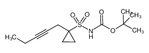 tert-butyl (1-(pent-2-ynyl)-cyclopropane)sulfonyl-carbamate CAS:681808-87-7 manufacturer & supplier