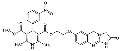 2-(2-oxo-4,3a-dihydroimidazolidino[2,1-b]quinazolin-6-yloxy)ethyl-5-(methoxycarbonyl)-2,6-dimethyl-4-(3-nitrophenyl)-1,4-dihydropyridine-3-carboxylate CAS:681816-63-7 manufacturer & supplier