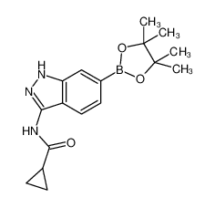 N-(6-(4,4,5,5-tetramethyl-1,3,2-dioxaborolan-2-yl)-1H-indazol-3-yl)cyclopropanecarboxamide CAS:681819-13-6 manufacturer & supplier