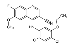 4-[(2,4-dichloro-5-ethoxyphenyl)amino]-7-fluoro-6-methoxy-3-quinolinecarbonitrile CAS:681819-23-8 manufacturer & supplier