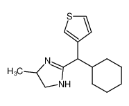 2-[cyclohexyl(3-thienyl)methyl]-4-methyl-4,5-dihydro-1H-imidazole CAS:681821-56-7 manufacturer & supplier