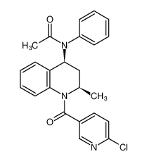 rel-N-((2R,4S)-1-(6-chloronicotinoyl)-2-methyl-1,2,3,4-tetrahydroquinolin-4-yl)-N-phenylacetamide CAS:681828-49-9 manufacturer & supplier