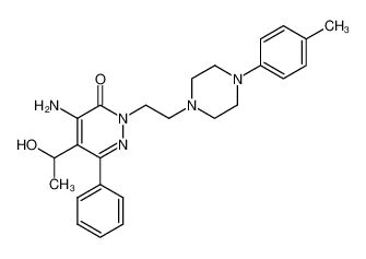 4-Amino-5-(1-hydroxy-ethyl)-6-phenyl-2-[2-(4-p-tolyl-piperazin-1-yl)-ethyl]-2H-pyridazin-3-one CAS:681828-97-7 manufacturer & supplier