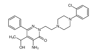 4-amino-2-(2-(4-(2-chlorophenyl)piperazin-1-yl)ethyl)-5-(1-hydroxyethyl)-6-phenylpyridazin-3(2H)-one CAS:681828-98-8 manufacturer & supplier