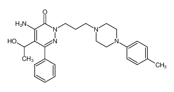 4-Amino-5-(1-hydroxy-ethyl)-6-phenyl-2-[3-(4-p-tolyl-piperazin-1-yl)-propyl]-2H-pyridazin-3-one CAS:681829-04-9 manufacturer & supplier