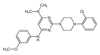 2-[4-(2-chlorophenyl)-1-piperazinyl]-N4-(3-methoxyphenyl)-N6,N6-dimethyl-4,6-pyrimidinediamine CAS:681836-88-4 manufacturer & supplier