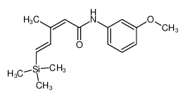 (2Z,4E)-N-(3-methoxyphenyl)-3-methyl-5-(trimethylsilyl)penta-2,4-dienamide CAS:681842-38-6 manufacturer & supplier