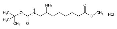 methyl 7-amino-8-((tert-butoxycarbonyl)amino)octanoate hydrochloride CAS:681848-22-6 manufacturer & supplier