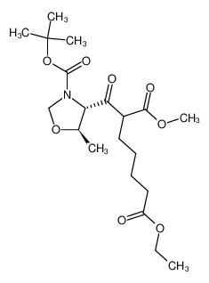 2-(tert-butoxycarbonyl-5-methyl-oxazolidine-4-carbonyl)-heptanedioic acid 7-ethyl ester 1-methyl ester CAS:681848-29-3 manufacturer & supplier