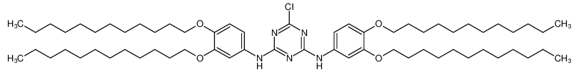 1,3,5-Triazine-2,4-diamine,N,N'-bis[3,4-bis(dodecyloxy)phenyl]-6-chloro- CAS:681856-72-4 manufacturer & supplier