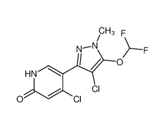 4-chloro-5-(4-chloro-5-(difluoromethoxy)-1-methyl-1H-pyrazol-3-yl)pyridin-2(1H)-one CAS:681857-90-9 manufacturer & supplier